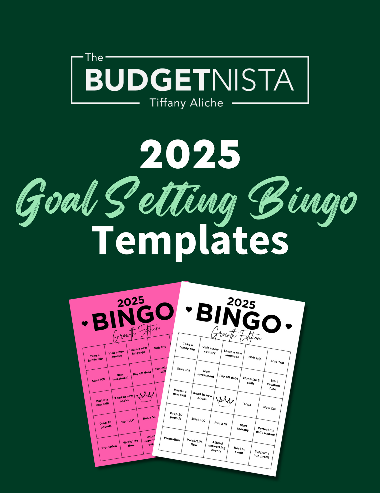 2025 Bingo Card Templates