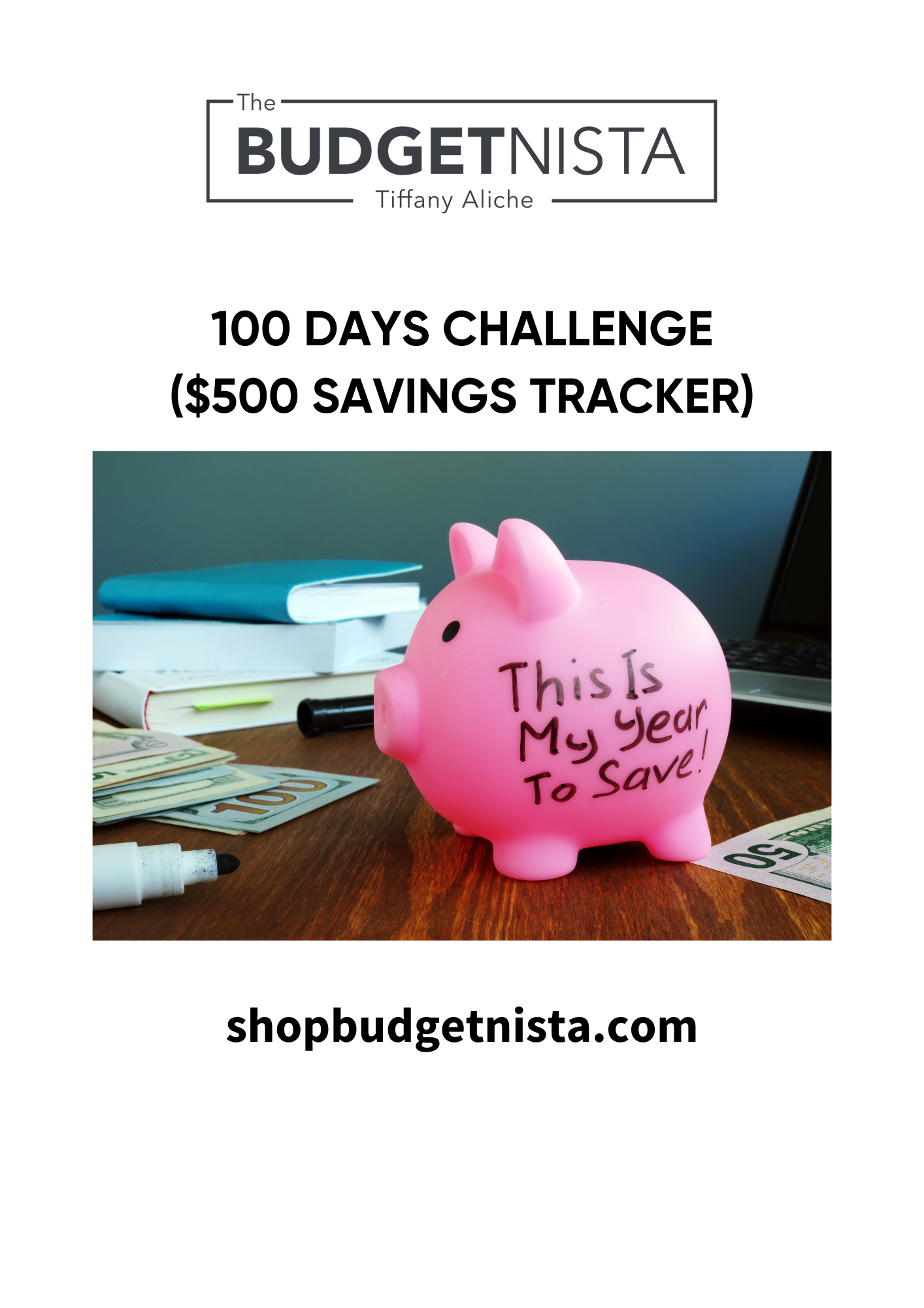 100 Days Challenge ($500 Savings Tracker) (Download)