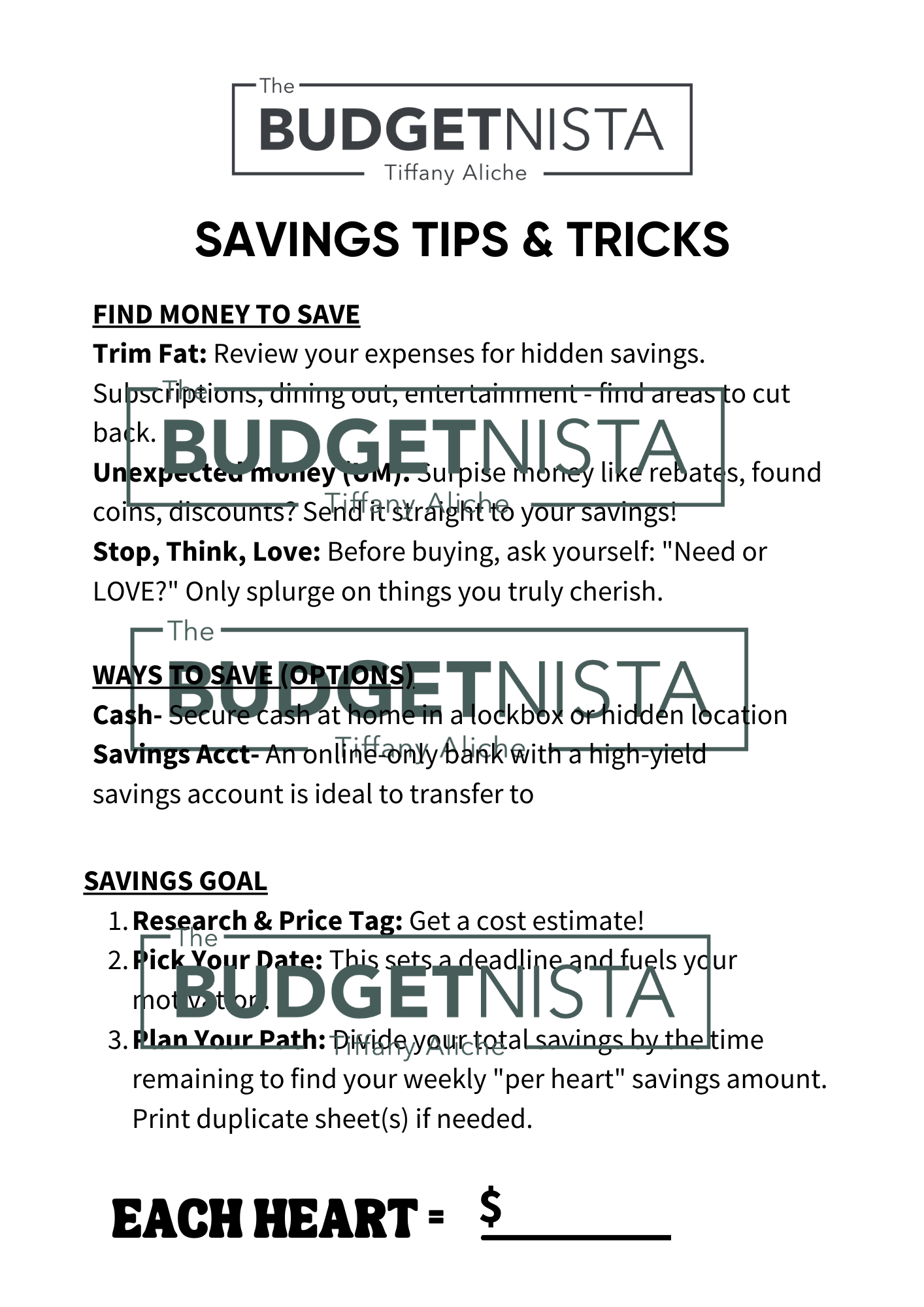 Solo Trip Savings Coloring Tracker (Download)