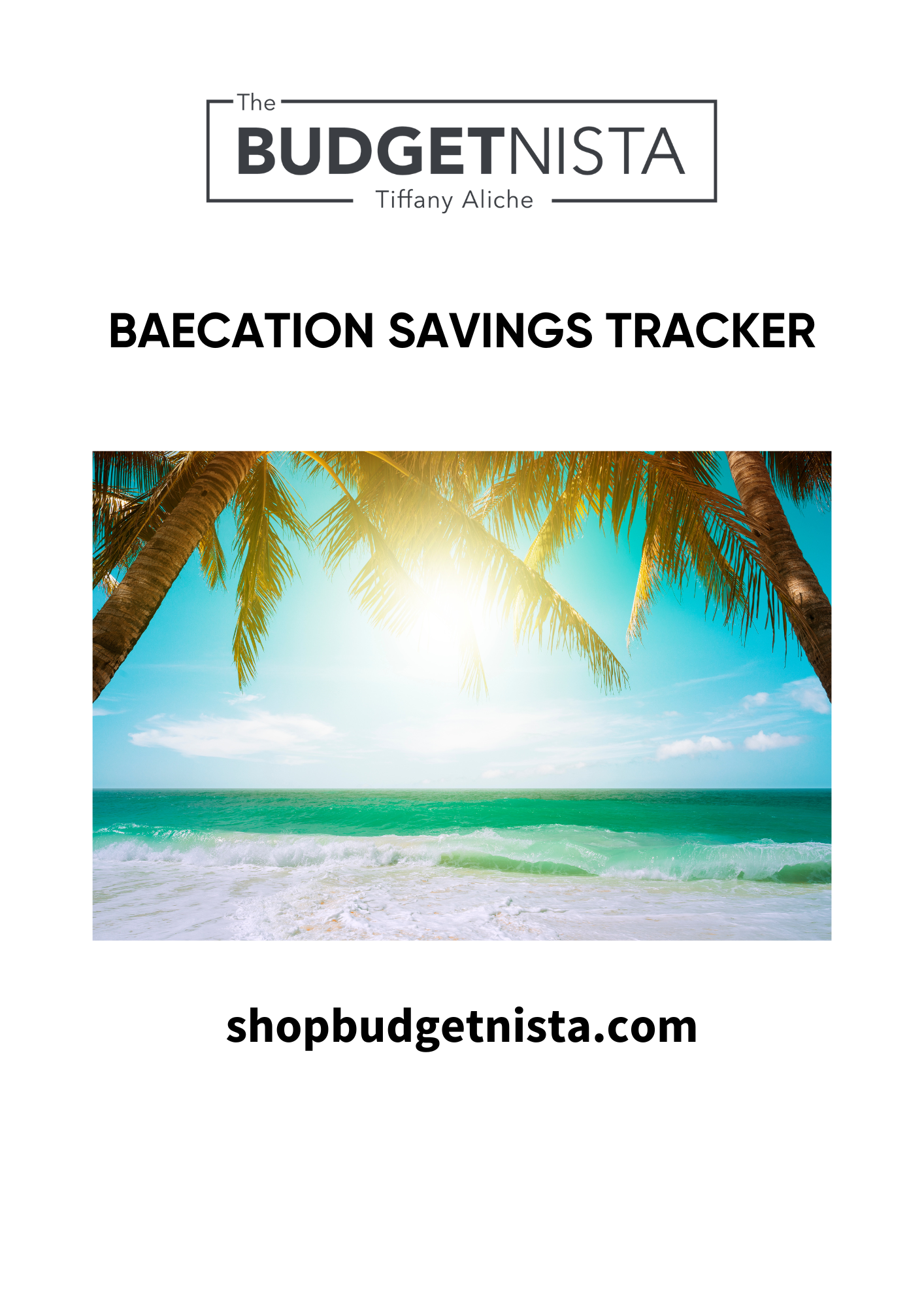 Baecation Savings Coloring Tracker (Download)